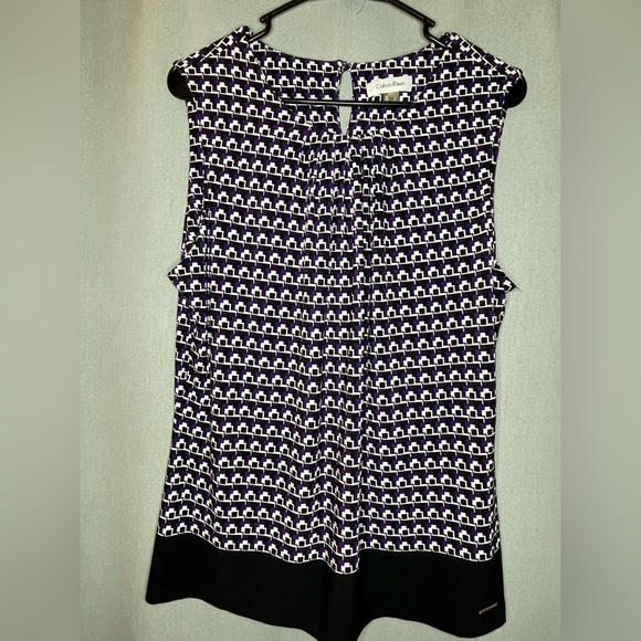 Calvin Klein Tops - Calvin Klein purple stretch sleeveless tank-top blouse​
